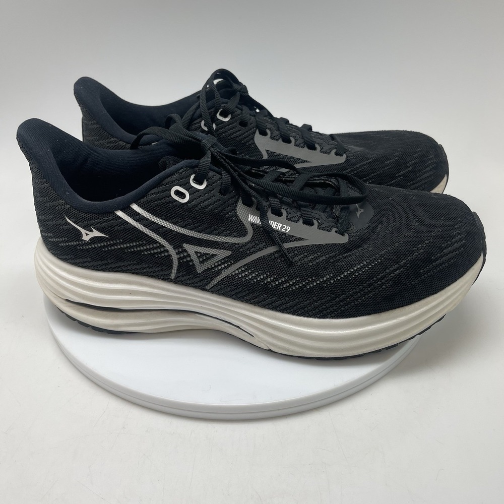 Mizuno Sneakers Mens 9.5 Wave Rider 28 411538 BS91 Black Running Shoes
